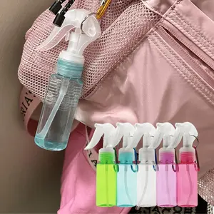 Portable Mini Alcohol Spray Bottle Keychain with Climbing Buckle, Reusable Travel Set, Plastic Material, No Scent, Ideal for Personal Hygiene