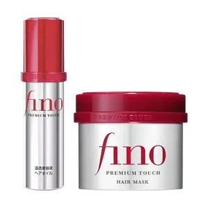 Fino Deep Repair Hair Mask (230g) - Japanese Treatment & Red Bottle Oil Set