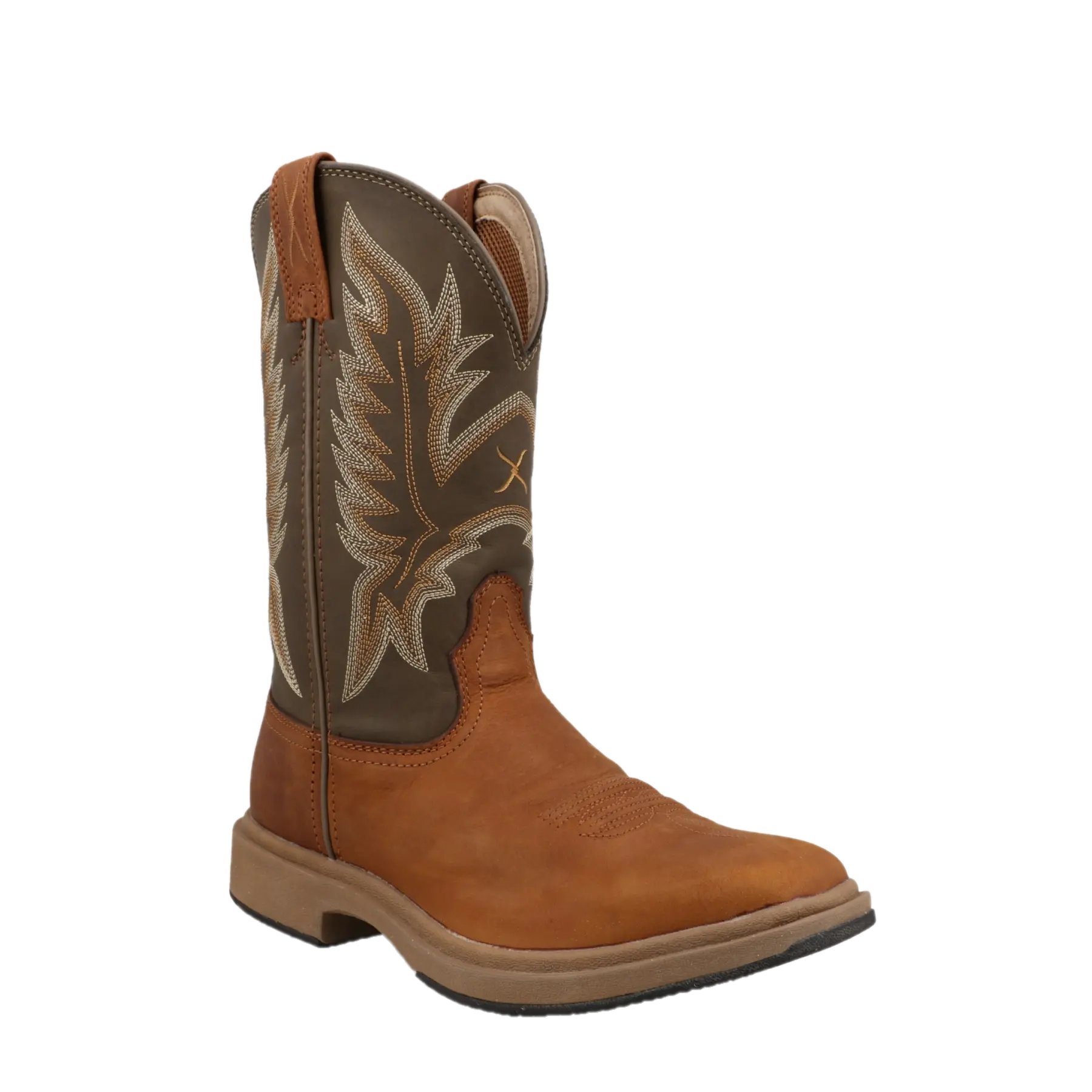 Twisted X Men's UltraLite X Tawny Brown & Olive Western Boots MUL0002