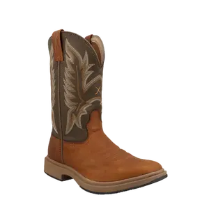Twisted X Men's UltraLite X Tawny Brown & Olive Western Boots MUL0002