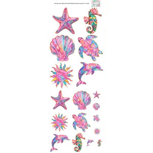 Pastel Beach Life 60x22" DTF Ready to Ship Gang Sheet