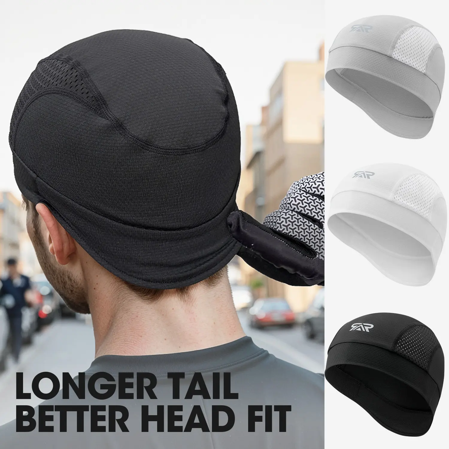 1/2 Piece Set Sweat-Wicking Helmet Liner Caps, Quick-Dry Breathable Cycling Hat, Sports Hat, Road Bike Sun Protection Skull Cap, Summer Cooling Headwear, Sports Outdoor Hats, Polyester Outdoor Headwear