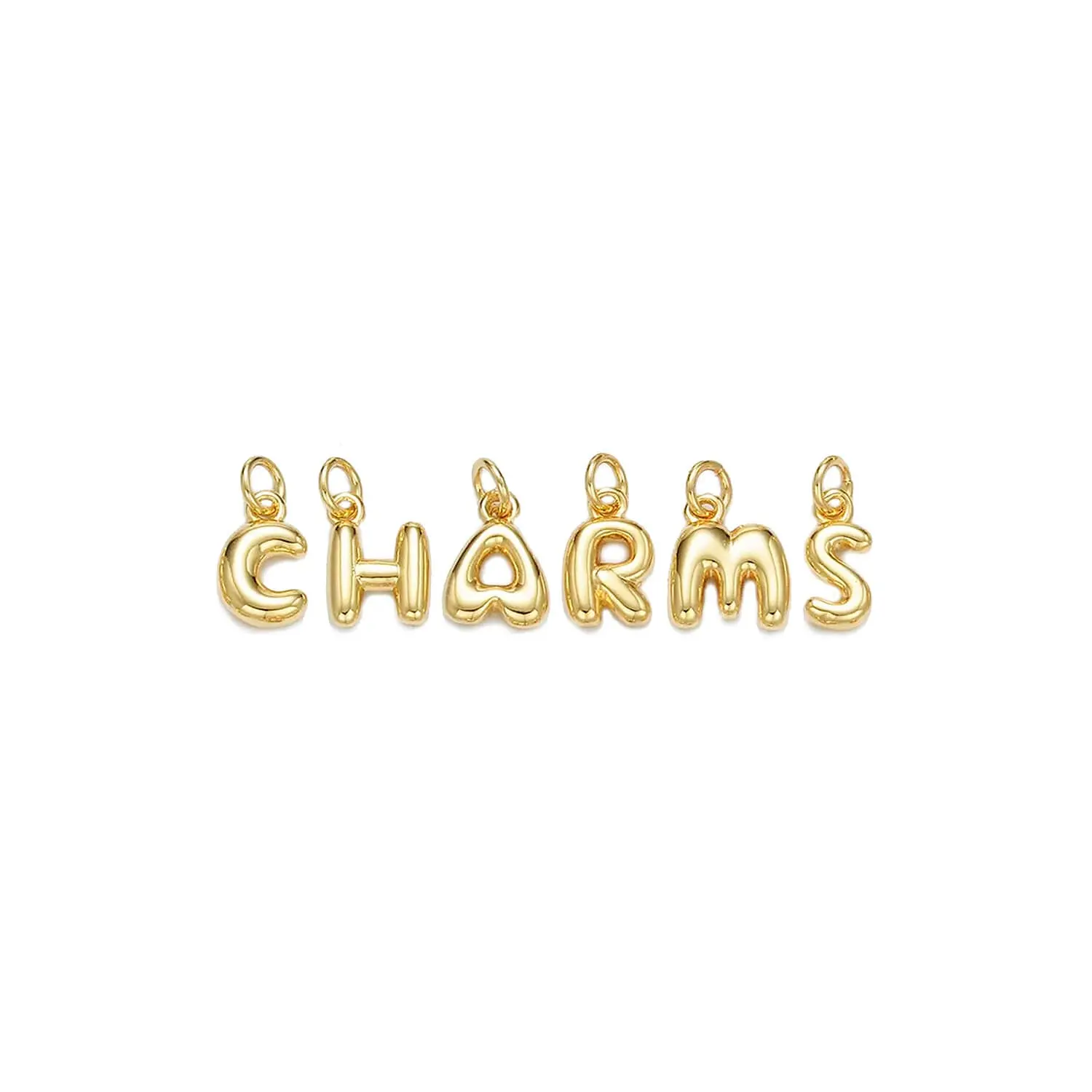 Bubble Letter Charms