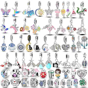 Authentic 100% 925 Sterling Silver Original Evil Eyes Charm Luminous Firefly Bead Spacer For Women Bracelet Wedding Jewelry Gift