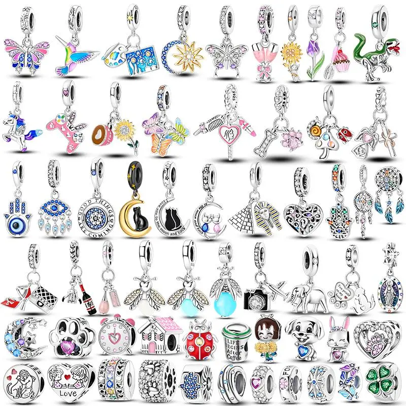Authentic 100% 925 Sterling Silver Original Evil Eyes Charm Luminous Firefly Bead Spacer For Women Bracelet Wedding Jewelry Gift