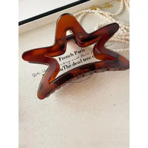 Hollow out Star Shaped Design Hair Claw, Simple Style Non-slip Hair Claw, Casual Versatile Hair Accessories for Women and Girls, Hair Clip