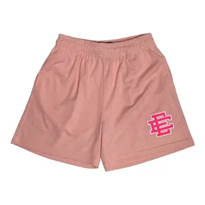 Menswear Eric Emanuel EE Plain Basic Gym Fitness Shorts, Rose Quartz Neon Pink