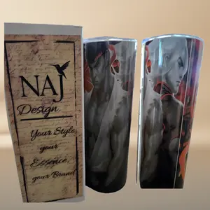 NAJ Design Street Fighter 20oz Tumbler High Resolution 300 DPI Premium Quality Durable Drinkware for Home Office On-the-Go Ultra-High Resolution Printing Vibrant Artwork - Printed, Flasks