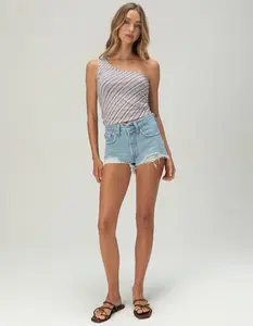 LEVI'S 501 Original Fit Womens Micro Shorts - Ojai Luxor Heat