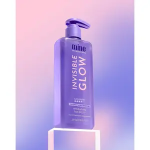 MineTan Invisible Glow Super Dark Hydrating Tan Gelly | Transfer-Resistant, Sunless Tanning Gel for Face and Body, Bronze Glow, Clear Self Tanner