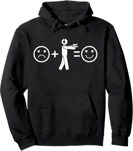 Akimbo Guns Makes me Happy shooting range Gun Pullover Hoodie - Lorenzoc Shop 95B0BYBHSFNW