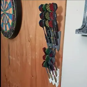 Wall-Mounted Dart Display Rack, Holds 9 Darts, Ideal for Living Room, Bedroom, Study, Bar, Space-Saving Design, Perfect Gift，wall-mounted storage unit (without screws), Display Holder
