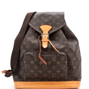Pre-owned Louis Vuitton Canvas Coated Backpacks Vintage Montsouris Backpack Monogram Canvas GM by Rebag
