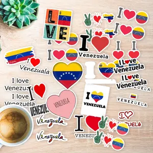 Stickers Pack 20 Pcs I Guitar Love Colorful Skateboard Bottle Venezuela Bumper Car Waterproof Vinyl Luggage Aesthetic Bike Laptop Water