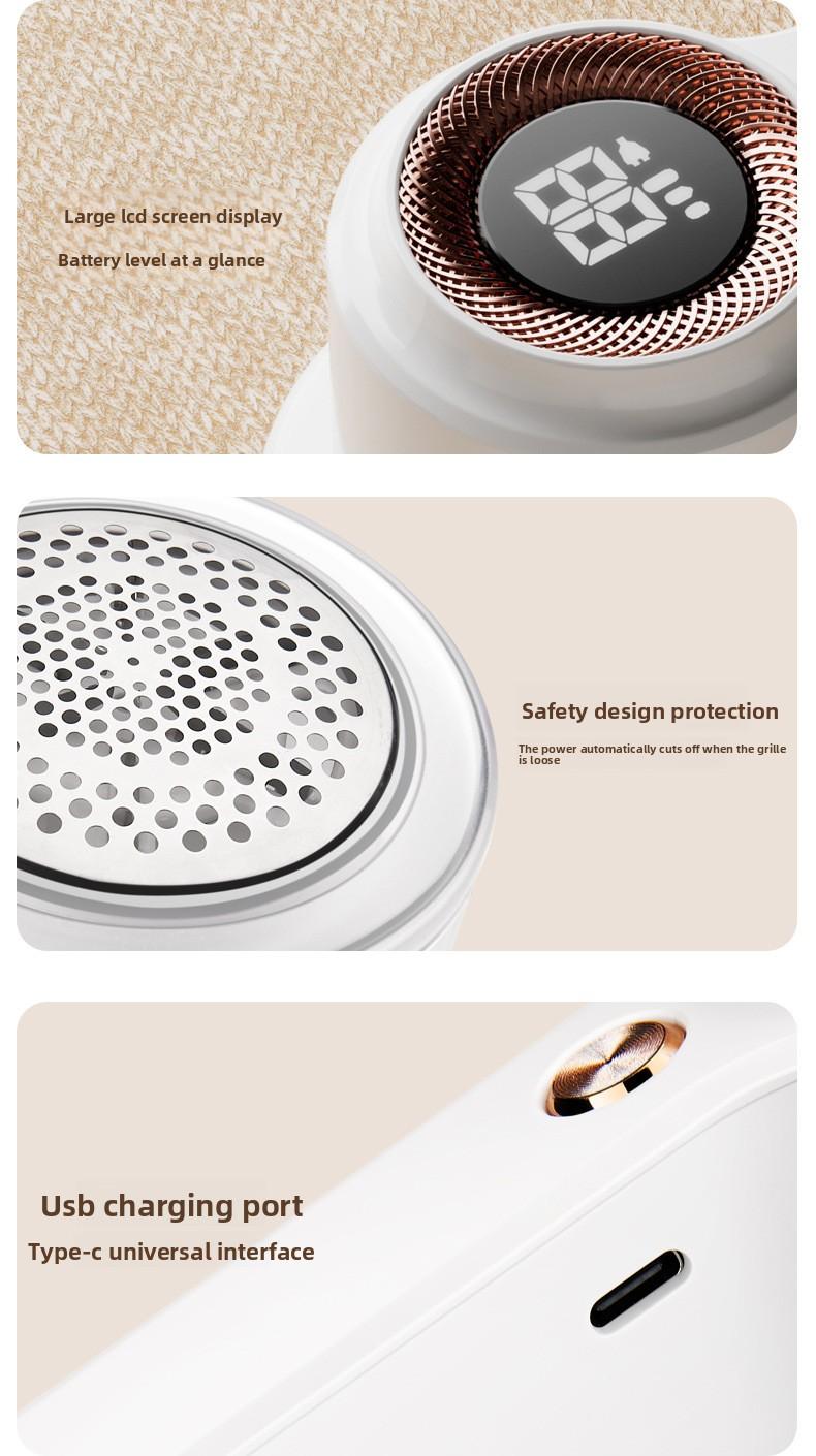 Electric Lint Remover Fabric Shaver, Portable Clothes Pill Fuzz Trimmer, Sweater Defuzzer for Clothing, Furniture and Fabric Care