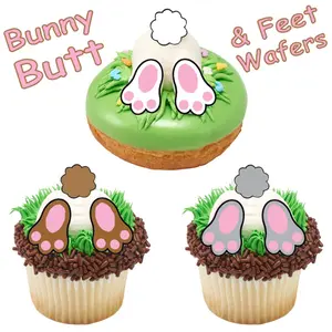 Easter Bunny Booties Edible Oreo Pop Wafer Creations ~ Baking / Cake Decorating