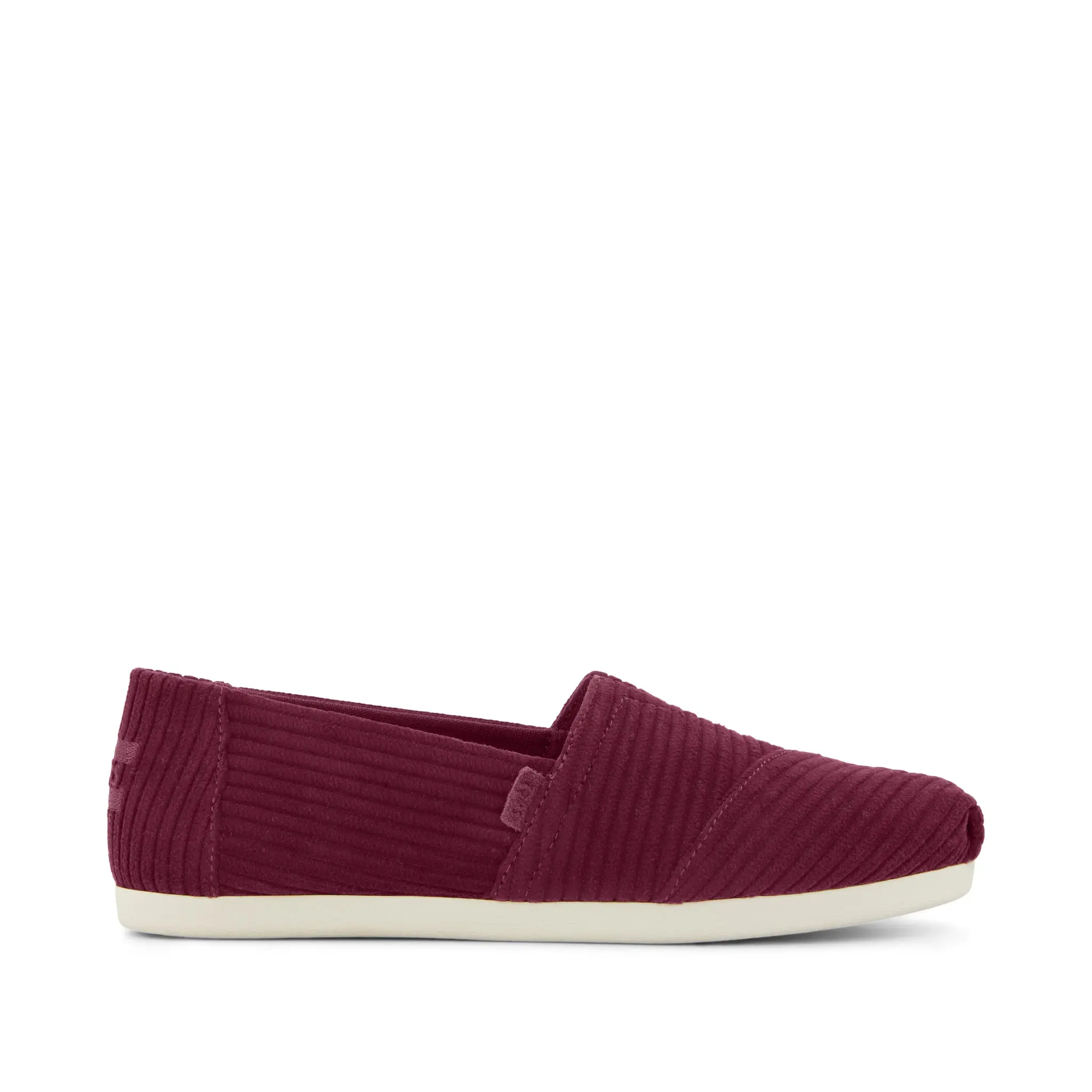 Womens Alpargata Classic Burgundy Cordurory
