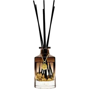 Luxury Reed Diffuser for  | Spiced Amberwood Warm & Woody Scent | Elegant Glass Bottle with  Flakes | Long-Lasting, Vegan | Bedroom, Living Room & Office