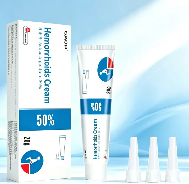 GAOD Hemorrhoids Cream 20g, 50% Active Ingredient Hemorrhoid Relief Ointment for Itching, Swelling & Pain Relief, Gentle Anal Care Cream for Men Women Daily Use
