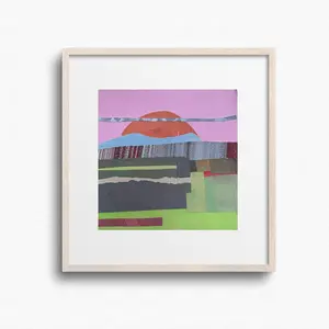 Fields - 6x6 Original Collage | Shilo Ratner