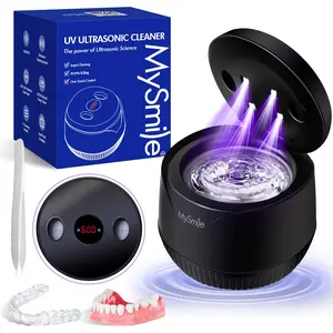 MySmile Ultrasonic Retainer Cleaner Machine - 45kHz Deep Cleaning for Aligners, Dentures, Night Guards & Jewelry MySmile Ultrasonic Retainer Cleaner Machine - 45kHz Deep Cleaning for Aligners, Dentures, Night Guards & Jewelry