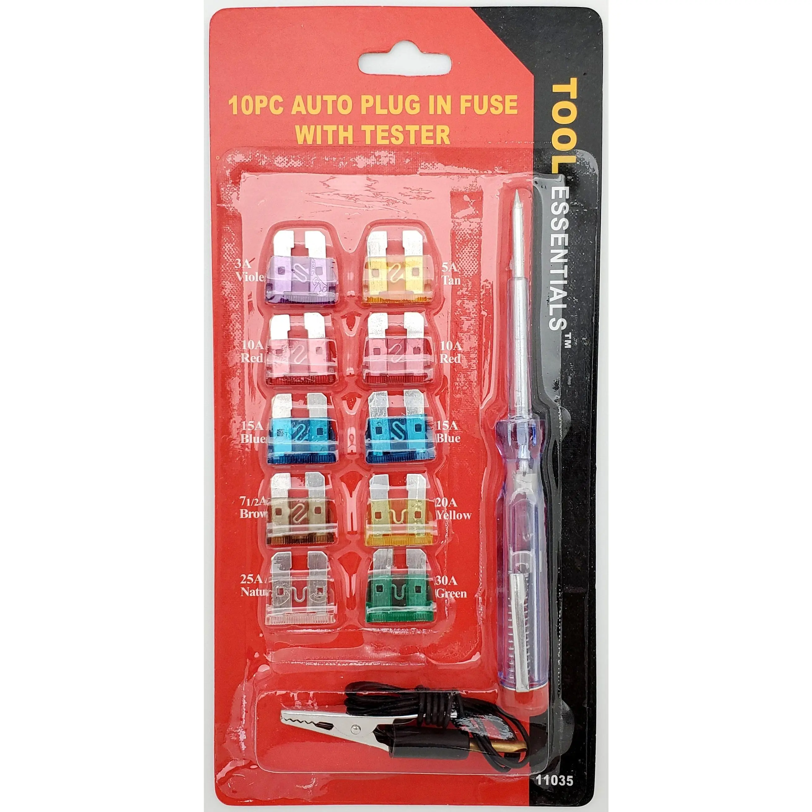 WorldWide Sales Online Tool Essentials 10pc Automotive Fuse & Fuse Tester Set