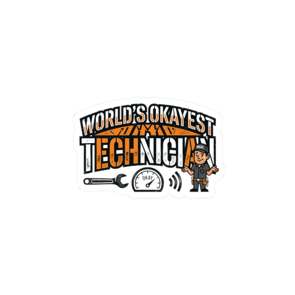 Overworked Tech Meme Kiss-Cut Stickers | stress meme, burnout humor