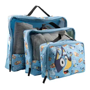 Fast Forward Bluey, Minnie Mouse or Spiderman Packing Cubes for Travel | Travel Accessories Travel Bags Luggage Organizer for Boys, Girls, Unisex