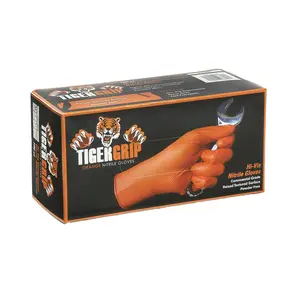 Eppco - Tiger Grip - 8 Mil Orange Diamond Texture Gloves