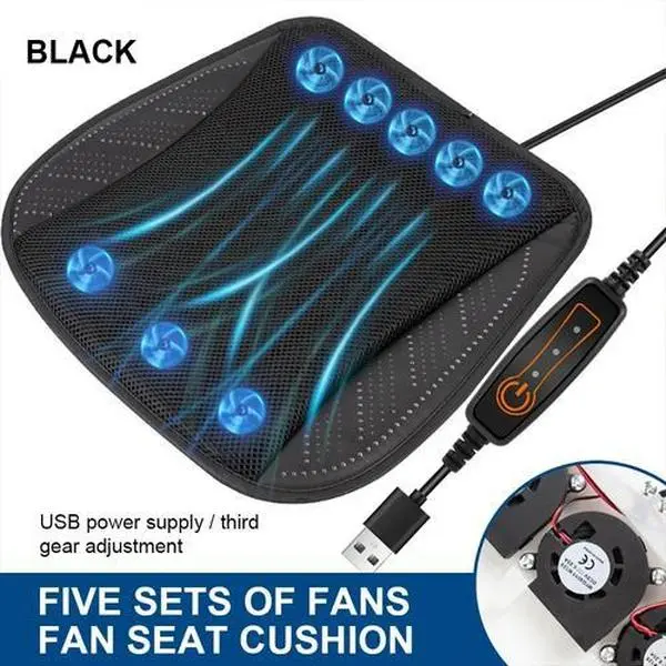 Car Seat Cooler & Heater Pad, Fast Temperature Adjustment with Strong Air Fan, No-Drill Installation, Universal Fit, Car Seat Cover #CarSeatAccessories