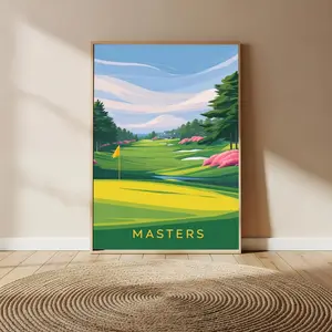 Masters Golf Poster,  Augusta National Art Print,  Golf Course Decor ( Unframed - Print Only )