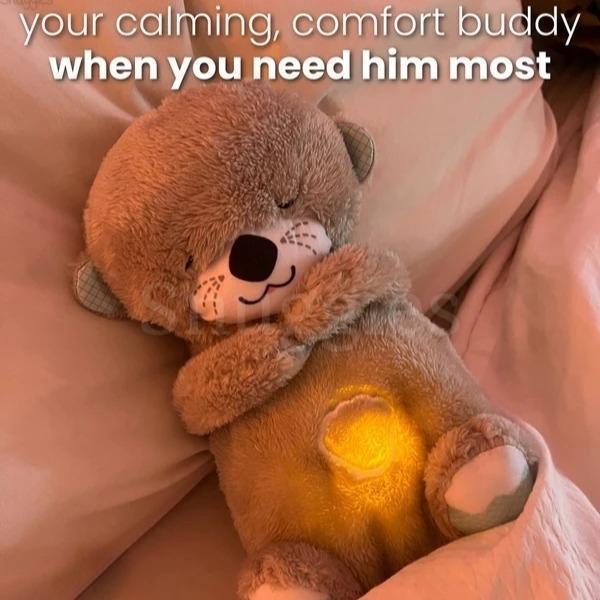 Breathing Otter Original - MultipleModes-Soothe'n Snuggle Otter -Music Lights &Breathing-Arrily Anxiety Relief Otter-Pet Toy Dog  Cat toys