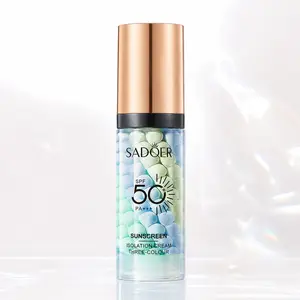 【Buy 1 Get 2 Free】3-in-1 Color Correcting Face Primer & Serum – Tone-Up Concealer, Moisturizing Oil-Control Makeup Base, Invisible Pore Face Concealer, Foundation Prep for Smooth Even Skin （Summervibes）