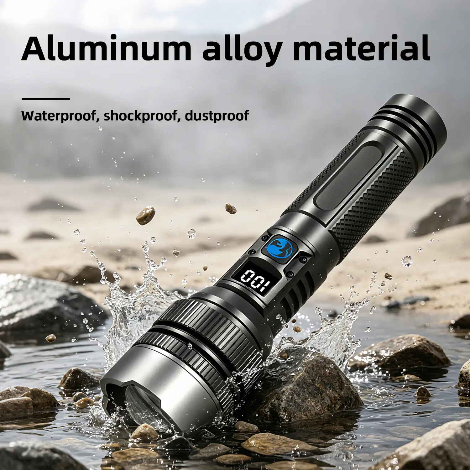 Fast Shipping HighLumens Lighting LED Flashlights (PowerBank)Rechargeable Small Flashlight, SmallFlashlight, Waterproof, Adjustable Focus Flash Light forOutdoor, Emergency, Tactical & Camping Accessories tiktokshopsummersale