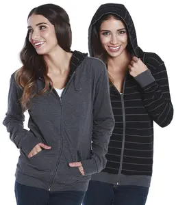 Reversible Knitted Jersey Hoodie Unisex