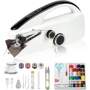 Sewing Machine, 2-Speed Mini Sewing Machine with Sewing Kit & Bag, Easy to Use, Sewing Machine for Beginners, Adults, Clothes, Fabrics, Home, Travel, DIY Repairs