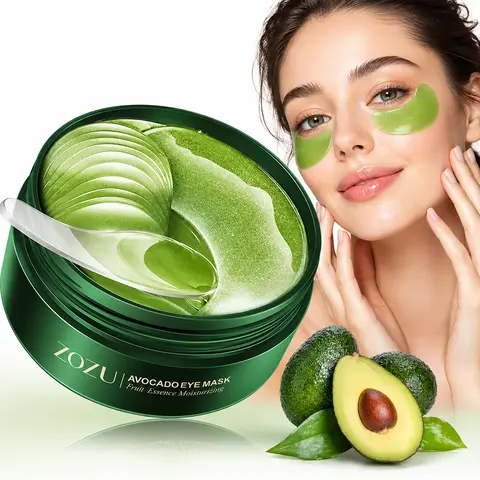 [ZOZU] 24k Green Cosmos Under Eye Patches - 30 Pairs Adult Skincare, Night Routine Calm Hydrating Solutions, Dark Circle Treatments for Dry Areas, Brightening Eye Bag Care, Dark Circle Eye Treatments
