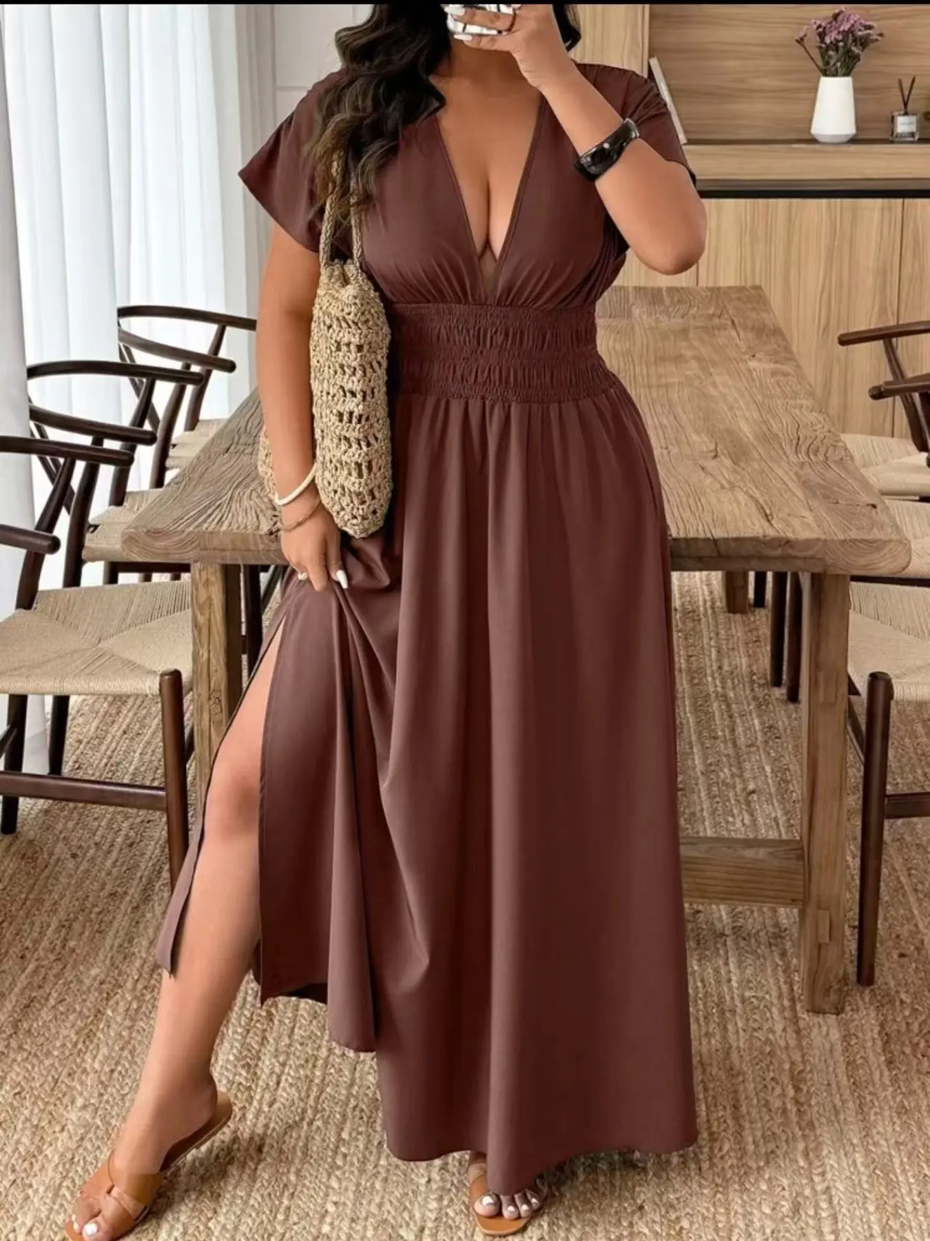 empire waist dress on wide ribcage