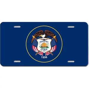 Carpe Diem Designs Louisiana State Flag License Plate, Automobile 6X12, 3 Sizes, Vanity Plate for Cars Front Bumper, Wagon, Wheelchair, Toys, Made in The USA, .032 Thick Aluminum