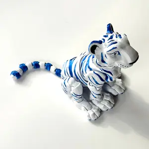 Tiger - 3D Printed Articulating Figurine Decor Plastic