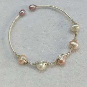 【Pearlism Excluesvie B】Pearl Bangle Freshwater Pearl Bangle