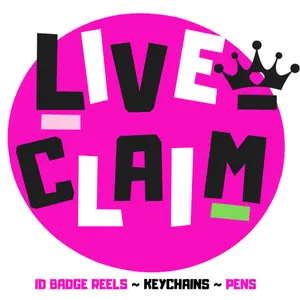 Badge Reels - CLAIM LIVE! - Custom Beaded and Unbeaded Badge Reels ID Badges Acrylic Badge Reels Work Badges Variety Badge Reels