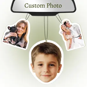 Personalized Photo Air Freshener Custom Car Air Fresheners Double-Sided Printing with Picture Photos Logos and Text Perfect for Valentine's Day Birthdays and Anniversaries Ideal for Special Occasions