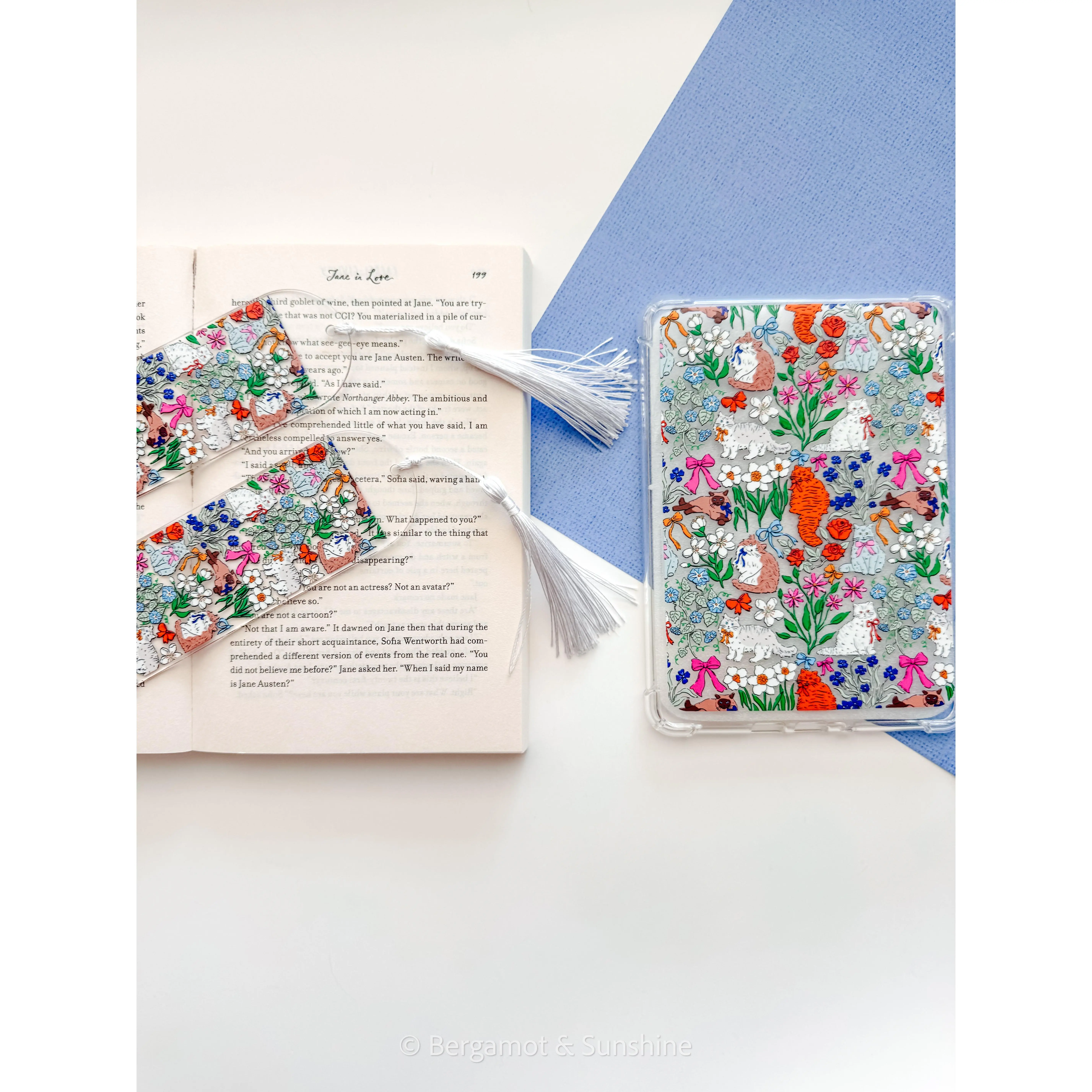 Cats in the Garden Kindle Case accessories ereader for readers
