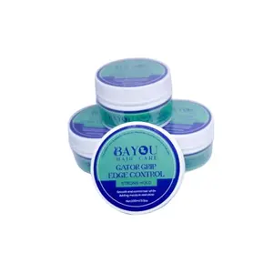 Gator Grip Edge Control Bundle (Includes 4, 3.5oz Jars) by Bayou Hair Care Gel Haircare Flawless