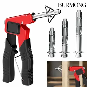 BURMONG ​​Heavy Duty Molly Bolts for Drywall - 3 Sizes (0.12"-1.28") Metal Hollow Wall Anchors & Screws Kit, Includes Setting Tool, Works on Drywall, Hollow Wall & Plaster (34 Pieces Total)​​