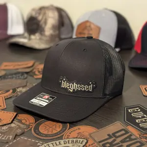 Bleghssed Hat | Metalcore Hat | Metal Breakdown | It Was Never A Phase | Leather Patch Hat | Leatherette | Trucker Hat