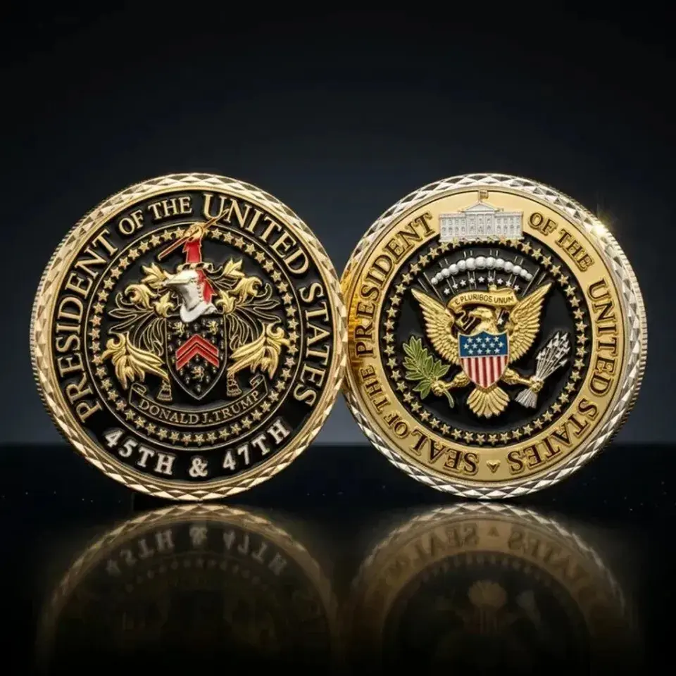 45th 47th President Style Challenge Coin Commemorative Collectible