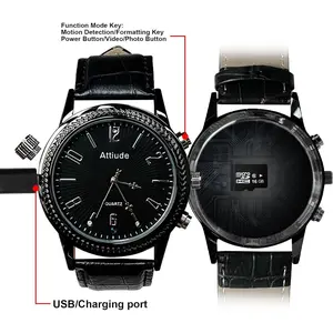 1080P high-definition digital watch professional video recorder with built-in 16G card sports camera and watch camera