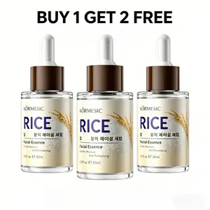 [BUY 1 GET 2 FREE]Korean Niacinamide Rice Face Serum|Moisturizing Face Essence|Firming Anti Wrinkle|Removing Fine Lines|Smooth Deeply Moisturizing|Even Skin Tone for Daily Skin Care - 30ML